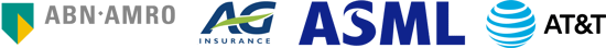 ABN AMRO AG Insurance ASML AT&T