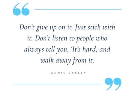 Annie Easley quote
