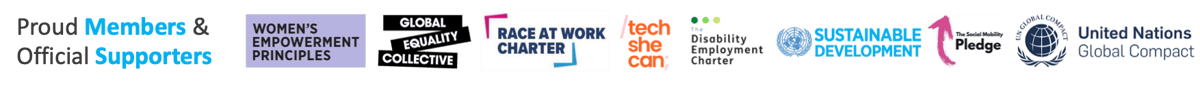 Proud Members of Womens Empowerment Principles United Nations Global Compact Race at Work Charter