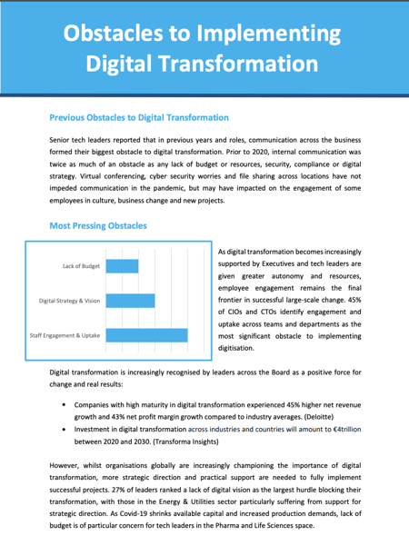 CIO Tech Leaders Experiences Report