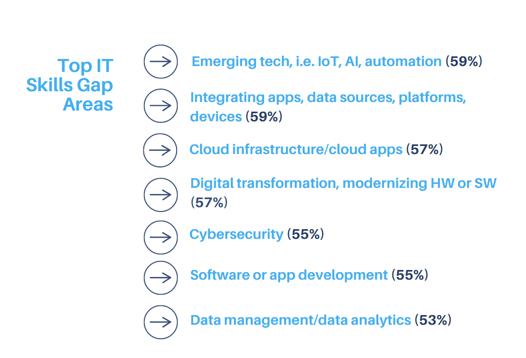 Top IT Skills Gap Areas