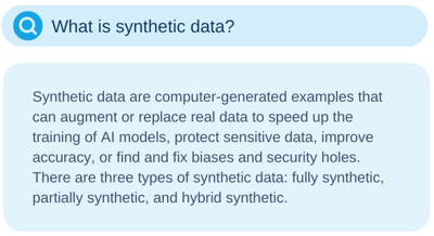 What is synthetic data